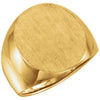 Men's Solid Signet Ring in 18K Yellow Gold (Size 10)