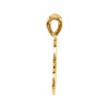 14k Yellow Gold "I" Medium Initial Pendant