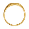 10k Yellow Gold 10x8mm Oval Signet Ring, Size 6