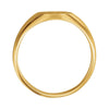 14k Yellow Gold 8x10mm Oval Signet Ring , Size 6
