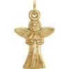 14.00x10.00 mm Praying Angel Pendant in 14K Yellow Gold