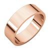 6mm Flat Band in 14K Rose Gold (Size 7)