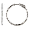 Pair of 5 ct. Inside/Outside Hoop Earrings in 14k White Gold