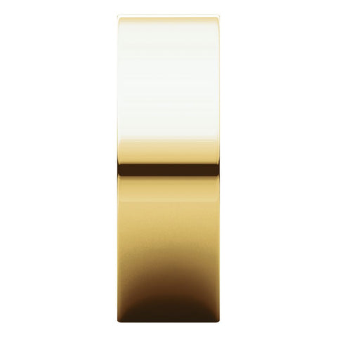 10k Yellow Gold 7mm Flat Comfort Fit Band, Size 12