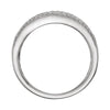 14k White Gold Etruscan Anniversary Band, Size 7