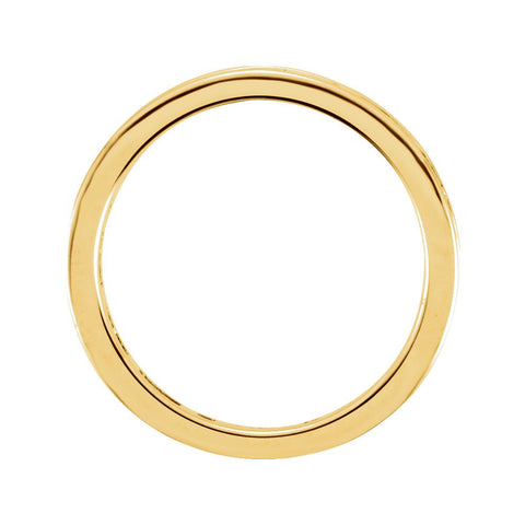 14k Yellow Gold 3/8 CTW Diamond Stackable Ring, Size 7