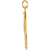 14k Yellow Gold 28x23.5mm Four-Way Cross Medal