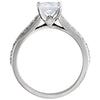 14k White Gold 3/4 CTW Diamond Engagement Ring, Size 7