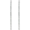 14k White Gold 5 CTW Diamond Inside/Outside Hoop Earrings