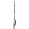 14k White Gold 1/6 CTW Diamond Heartbeat 16-18" Necklace