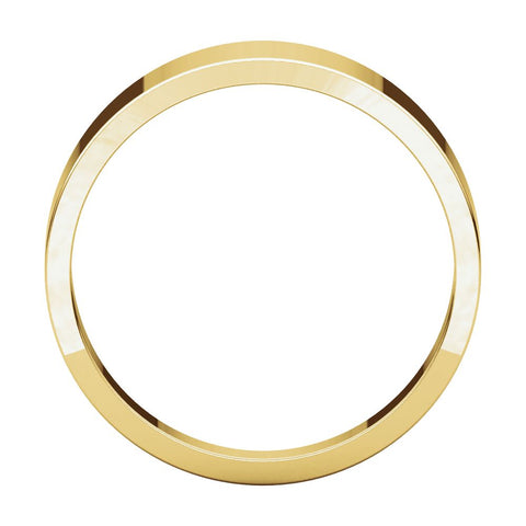 10k Yellow Gold 6mm Flat Tapered Band, Size 6