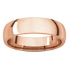 14k Rose Gold 5mm Light Comfort Fit Band, Size 8