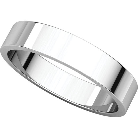 Sterling Silver 4mm Flat Band, Size 4.5