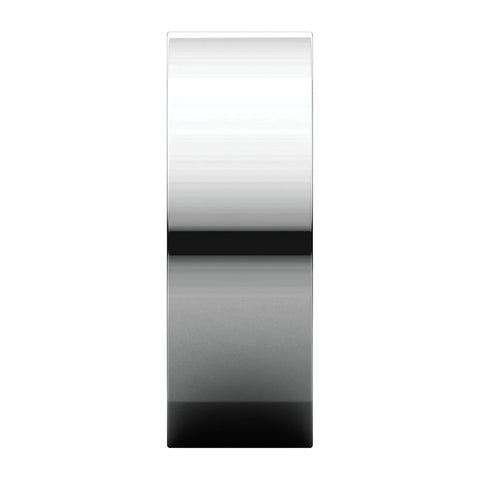 14k White Gold 7mm Square Comfort Fit Band, Size 8