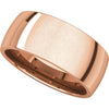 14k Rose Gold 8mm Light Comfort Fit Band, Size 7