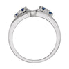 14k White Gold Wrap-Style Ring Enhancer, Size 7