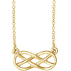 14k Yellow Gold Infinity-Style Knot Design 18-inch Necklace