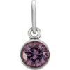 Sterling Silver Imitation Alexandrite Birthstone Charm