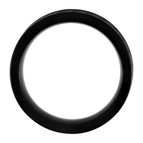 Cobalt 8mm Black PVD Design Band, Size 10