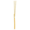14k Yellow Gold 1/6 CTW Diamond "V" 16-18" Necklace
