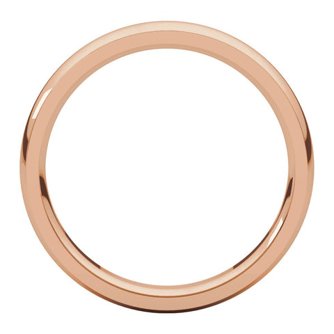 14k Yellow Gold 4mm Comfort Fit Edge Band , Size 7