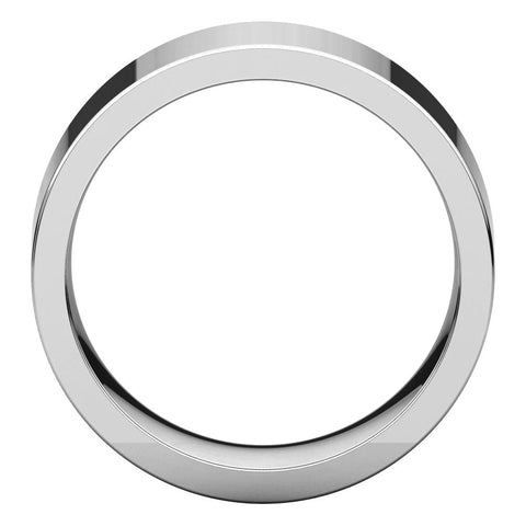 Sterling Silver 8mm Flat Band, Size 6.5