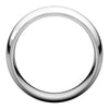 14k White Gold 8mm Double Milgrain Comfort Fit Band, Size 9.5