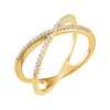 14k Yellow Gold 1/6 ctw. Diamond Ring, Size 7