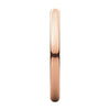 10k Rose Gold 2mm Half Round Light Band, Size 7