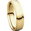 14k Yellow Gold 5mm Comfort Fit Edge Band , Size 8