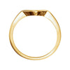 14k Yellow Gold 7x5mm Band Mounting, Size 7