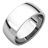 08.00 mm Light Comfort-Fit Wedding Band Ring in 14K White Gold ( Size 6 )