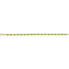 14k Yellow Gold Peridot 7" Bracelet