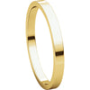 18k Yellow Gold 2mm Flat Band, Size 8