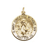 18.25 mm Immaculate Conception Medal in 14K Yellow Gold