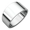 Sterling Silver 10mm Flat Tapered Band, Size 6