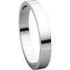 Sterling Silver 3mm Flat Band, Size 11