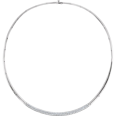 14k White Gold Diamond Necklace