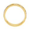 14k Yellow Gold & White 6mm Comfort-Fit Band Size 8