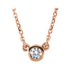 14k Rose Gold 1/4 ctw. Diamond 18-inch Necklace