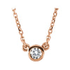 1/10 CTW Diamond 18-Inch Necklace in 14K Rose Gold