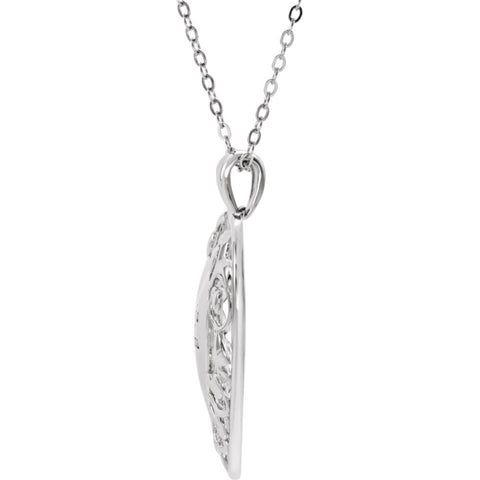 Sterling Silver Heart of a Grandmother Necklace