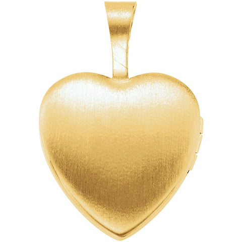 Gold Plated & Sterling Silver Baptism Heart Locket