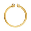 14k Yellow Gold 1/10 CTW Diamond Vertical Bar Ring, Size 7