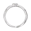 14k White Gold 1/3 CTW Diamond Infinity-Inspired Ring, Size 7