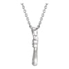 Sterling Silver 1/10 CTW Diamond Cross 18" Necklace