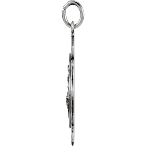 Sterling Silver 25.25mm St. Florian Pendant