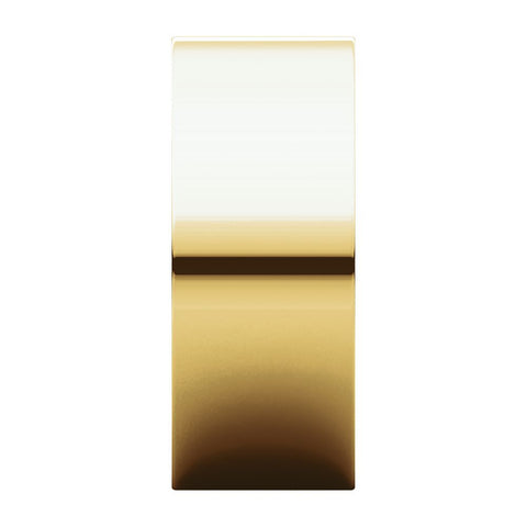 14k Yellow Gold 8mm Flat Band, Size 12