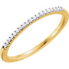 Wedding Band For Matching Engagement Ring in 14K Yellow Gold (Size 6)