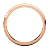 14k Rose Gold 4mm Milgrain Band, Size 9